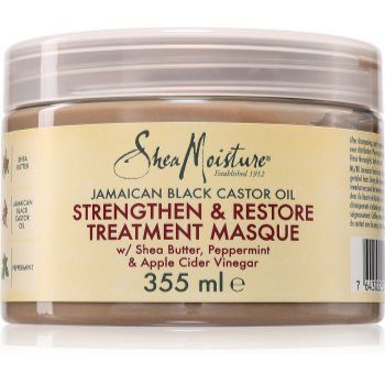 Shea Moisture Jamaican Black Castor Oil Strengthen & Restore mască fortifiantă pentru păr