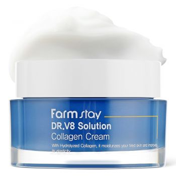 Crema pentru Fata cu Colagen Farmstay DR-V8 Solution Collagen Cre