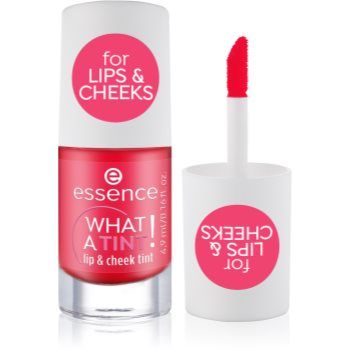 essence WHAT A TINT! blush lichid și luciu de buze