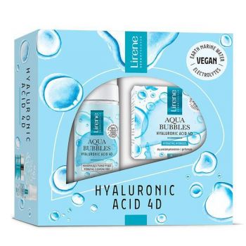 Set cadou Aqua Bubbles Hidro-gel ultra-hidratant 50ml + Spuma pentru curatare faciala, 150 ml