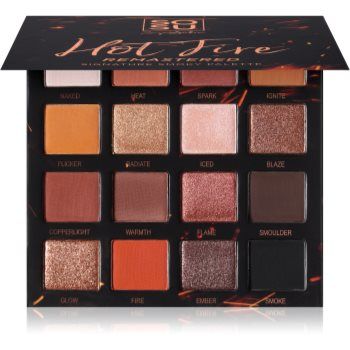 SOSU Cosmetics Hot Fire Eyeshadow Palette paletă cu farduri de ochi