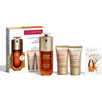 Clarins Double Serum & Nutri-Lumière Collection set cadou pentru ten matur