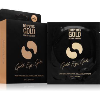 Dripping Gold Luxury Tanning Eye Gels tampoane cu gel împotriva ridurilor de sub ochi cu efect de hidratare