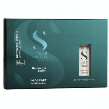 Lotiune de Reconstructie pentru Par Deteriorat - Alfaparf Milano Semi Di Lino Reconstruction Reparative Lotion A-Z Bond Complex, 6  x 13 ml