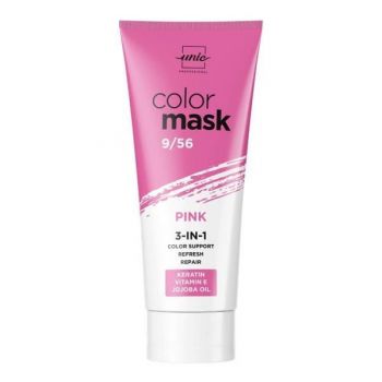 Masca nuantatoare 3 in 1 roz 9/56 Color Mask Crystal Unic Professional, 250 ml