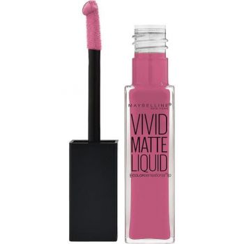 Ruj lichid mat – Maybelline New York Color Sensational Vivid Matte Liquid, 12 Twisted Tulip, 8 ml