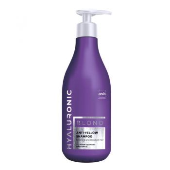 Sampon pentru par blond si alb Blond Antiyellow Hyaluronic Unic Professional, 500 ml