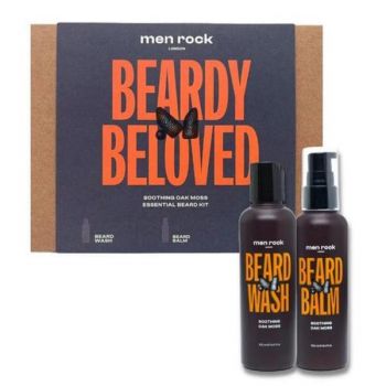 Set Cadou Ingrijire pentru Barba Men Rock Oak Moss Duo Kit (Balsam 100 ml + Sapun 100 ml)