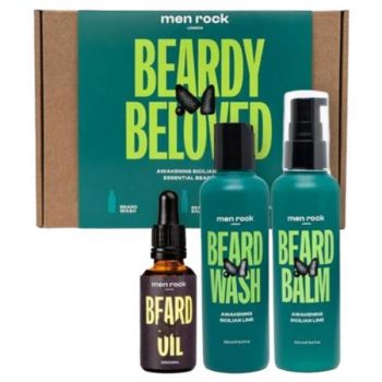 Set cadou pentru ingrijire barba Men Rock Awakening ( balsam barba 100 ml + sapun 100 ml + ulei barba 30 ml )