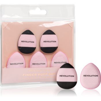 Makeup Revolution Finger Puff Set puf pentru pudra