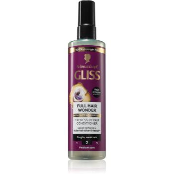 Schwarzkopf Gliss Full Hair Wonder balsam pentru regenerarea părului pentru par deteriorat