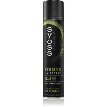 Syoss Strong Hold Hairspray spray de păr cu fixare puternică 3 in 1