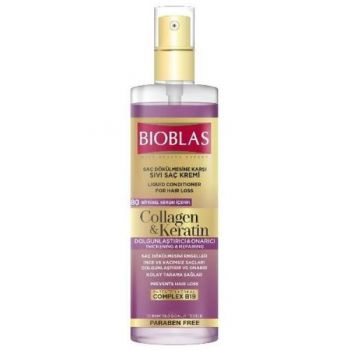 Balsam lichid de par cu Colagen si Keratina, Bioblas, 115 ml