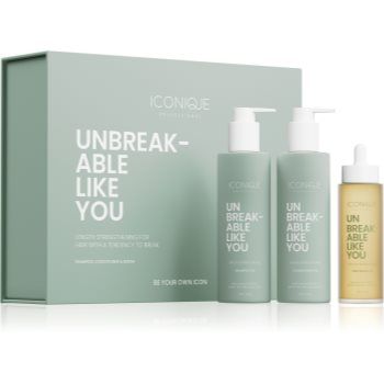 ICONIQUE Professional UNBREAKABLE LIKE YOU UNBREAKABLE LIKE YOU Length Strengthening Set set pentru intarirea parului