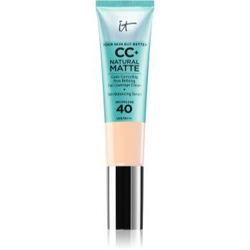 IT Cosmetics Your Skin But Better CC+ Cream Natural Matte machiaj cu efect matifiant SPF 40