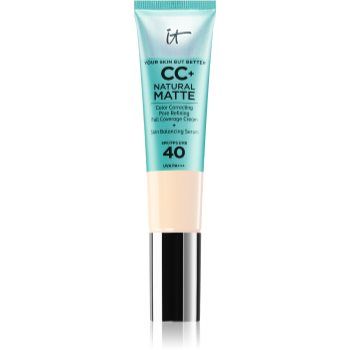 IT Cosmetics Your Skin But Better CC+ Cream Natural Matte machiaj cu efect matifiant SPF 40