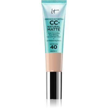 IT Cosmetics Your Skin But Better CC+ Cream Natural Matte machiaj cu efect matifiant SPF 40