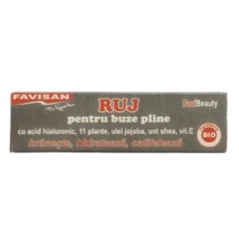 SHORT LIFE - Ruj pentru Buze Pline Favibeauty Favisan, Nuanta Rosu Intens, 4.2 g