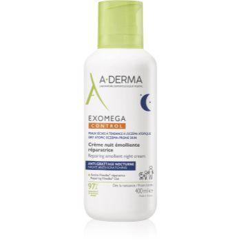 A-Derma Exomega Control Repairing Emollient Night Cream crema regeneratoare de noapte