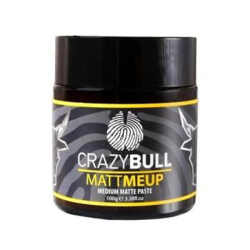 Ceara pentru par Crazy Bull MattMeUp Paste, 100 ml