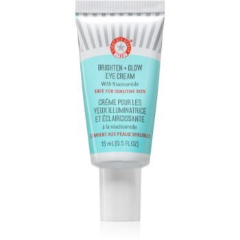 First Aid Beauty Brighten + Glow crema de ochi iluminatoare cu niacinamidă