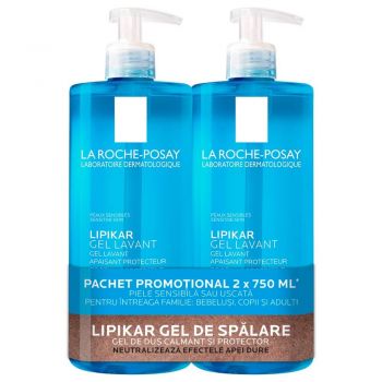 La Roche-Posay Pachet  Lipikar Lavant Gel de dus 750 ml 1+1