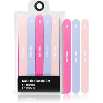 Notino Nail File Classic Set 100/180x5 180/240x5 set de pile