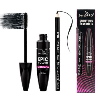 Set Ochi Mascara & Eyeliner SensoPRO Milano Epic Volume - Smokey Eyes Essentials