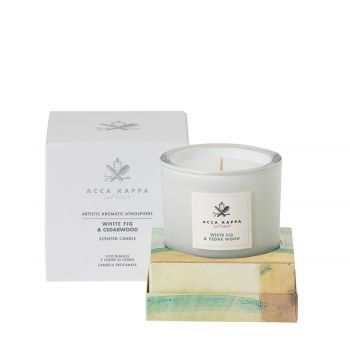 Artistic atmosphere white fig & cedarwood scented candle 180 gr