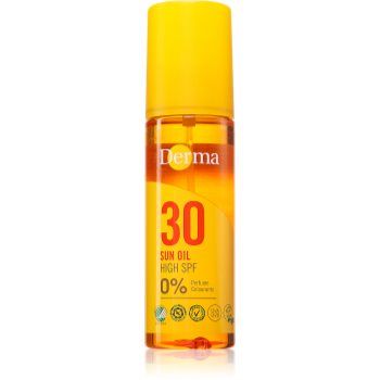 Derma Sun Oil ulei pentru îngrijire și bronzare SPF 30