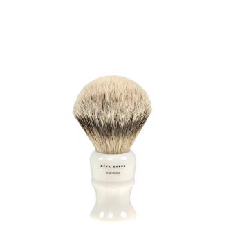 Shaving brush high quality resin ivory  pure badger large  50 gr