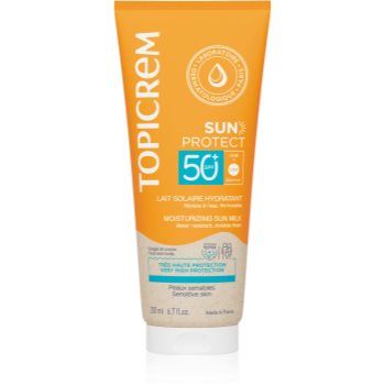 Topicrem Sun Protect Moisturizing Sun Milk SPF50+ lotiune hidratanta SPF 50+