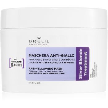 Brelil Professional Anti-yellowing Mask mască împotriva tonurilor galbene pentru părul blond şi gri