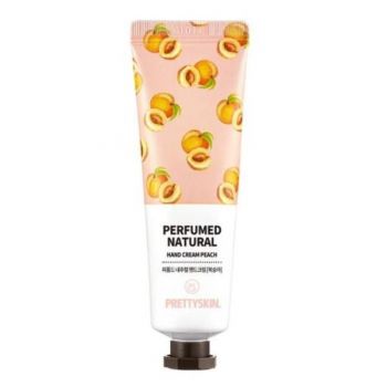 Crema de maini hidratanta cu parfum natural Piersici, Prettyskin, 30 ml