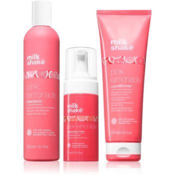 Milk Shake Pink Lemonade Set set pentru parul blond cu suvite