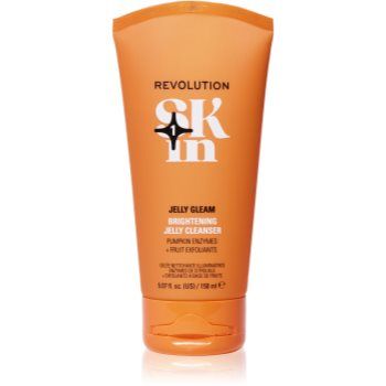 Revolution Skincare Be Bright Jelly Glow gel de curățare, cu efect de iluminare