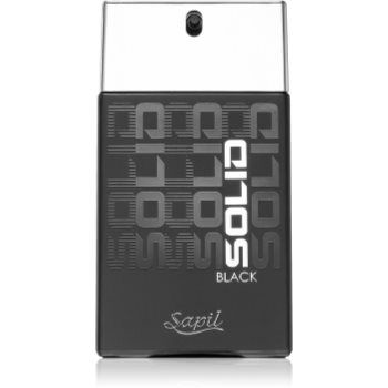 Sapil Solid Black Eau de Toilette pentru bărbați