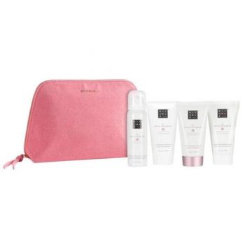 Set Cadou Rituals Sakura Body Care Set, Gel de dus spuma 50 ml, Balsam de par 70 ml, Crema de corp 70 ml, Sampon 70 ml