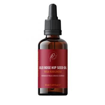 Ulei Rose Hip (Rosa Rubiginosa) 100% Pur, Presat la Rece, Organic – Anti-Pete, Cicatrizant și Regenerant, 50 ml Perevo