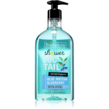 Bielenda Shower Coctail Blue Matcha + Blueberry Gel de duș energizant cu efect antioxidant Bielenda Shower Coctail Blue Matcha + Blueberry Gel de duș energizant cu efect antioxidant