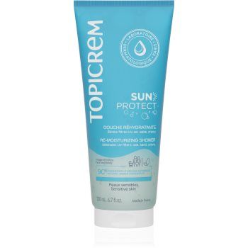 Topicrem Sun Protect Re-Moisturizing Shower gel de dus hidratant dupa expunerea la soare Topicrem Sun Protect Re-Moisturizing Shower gel de dus hidratant dupa expunerea la soare