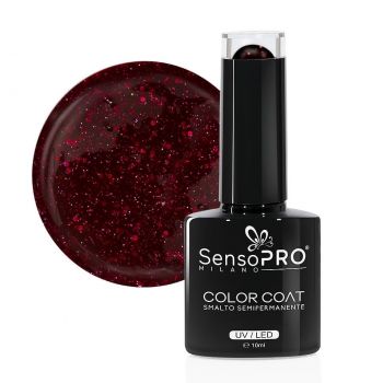 Oja Semipermanenta SensoPRO Milano 10ml - 026 Sparkle Red