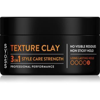 Syoss Texture Clay argilă styling cu fixare foarte puternică